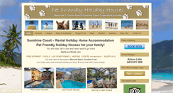Desktop Screenshot of petfriendlyholidayhouses.com.au